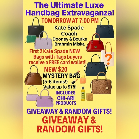kate spade Handbags - 👜✨ “The Luxe Reveal: Designer Deals & Mystery Magic” ✨👜 FRIDAY 7PM Share Show